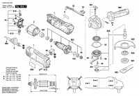 Bosch 3 603 CA2 471 PWS-750-115 Angle-Grinder Spare Parts